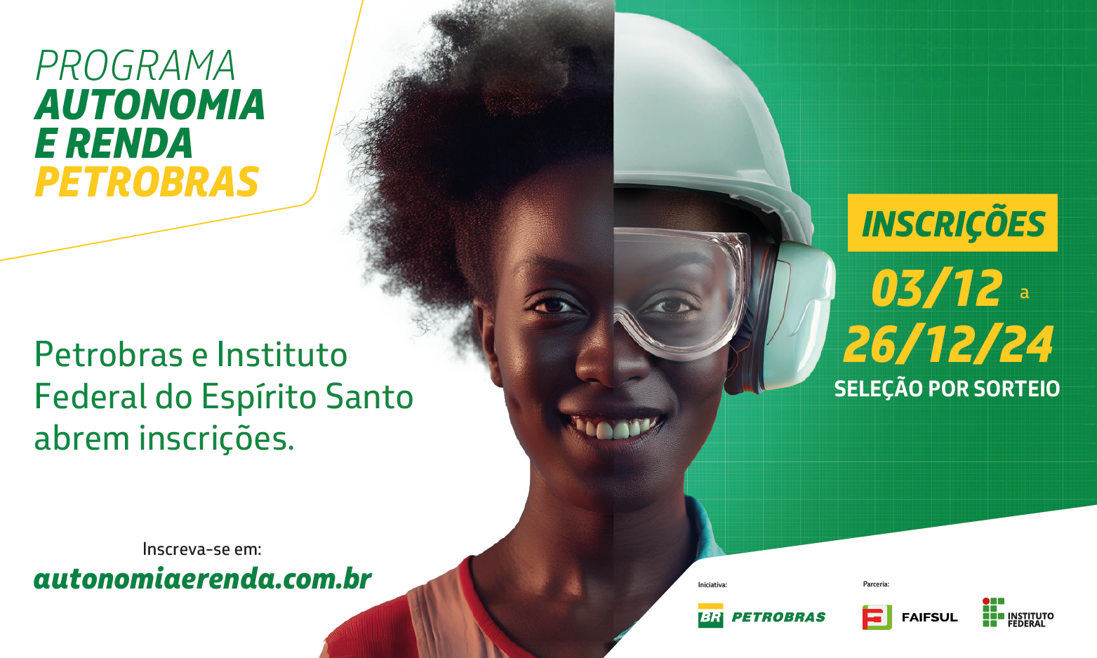 Programa de Autonomia e Renda Petrobras oferta 400 vagas em cursos gratuitos no ifes